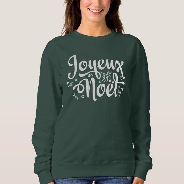 Sudadera Green Joyeux Noel (Anverso)
