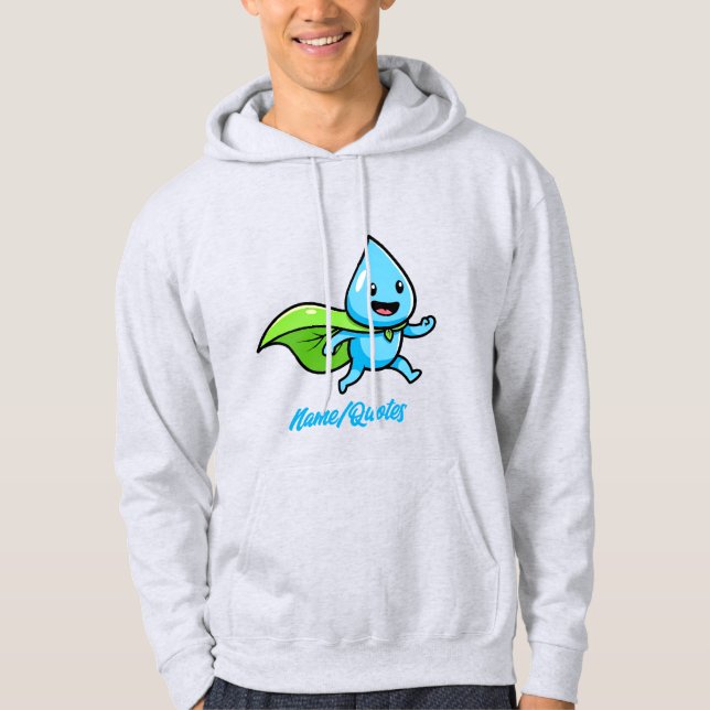 Sudadera Green Lifestyle Water Drop Character (Anverso)