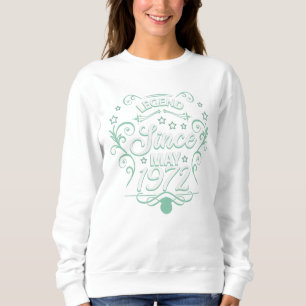 Sudadera Green ornamental legend 50th birthday in may 2022