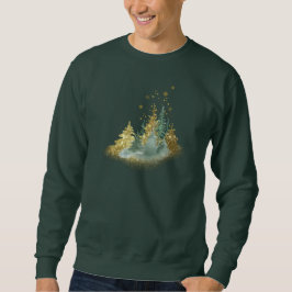 Sudadera Green Pine Forest Holiday Sweatshirt