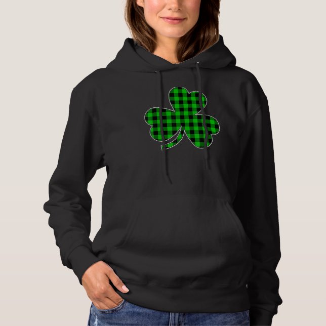Sudadera Green Plantean Shamrock Irish Happy St Patrick (Anverso)