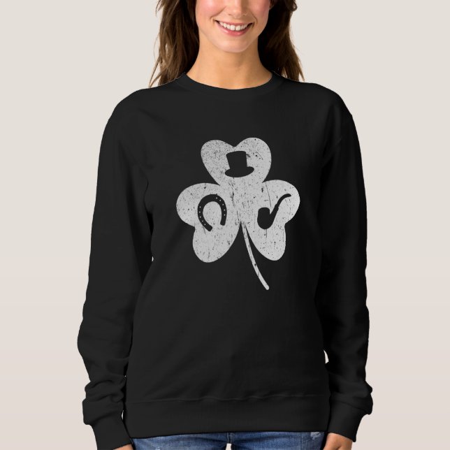 Sudadera Green Shamrock Irish St Patricks Day Fpr Women,me (Anverso)