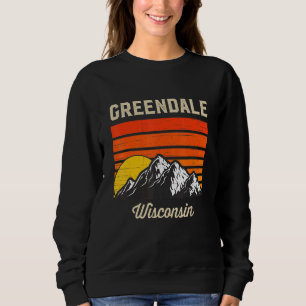 Sudadera Greendale Wisconsin Retro City State Usa
