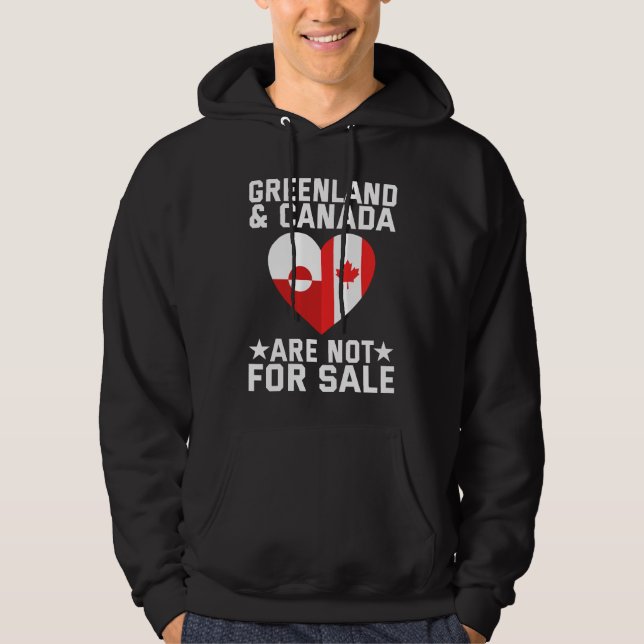 Sudadera Greenland And Canada Are Not For Sale (Anverso)