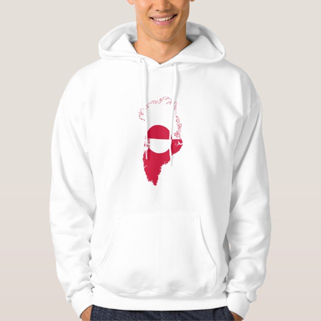 Sudadera Greenland- flag in country T-Shirt (Anverso)