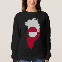 Sudadera Greenland- flag in country T-Shirt Hoodie