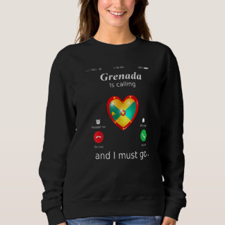 Sudadera Grenada Is Calling And I Must Go Grenada Flag