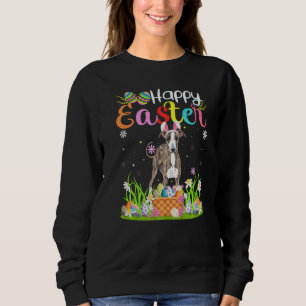 Sudadera Greyhound Dog Bunny Egg Hundiendo a Greyhound Happ