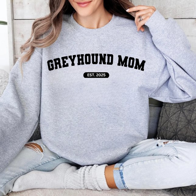 Sudadera GREYHOUND MOM Personalizado de Mamá de perro Año d (Subido por el creador)