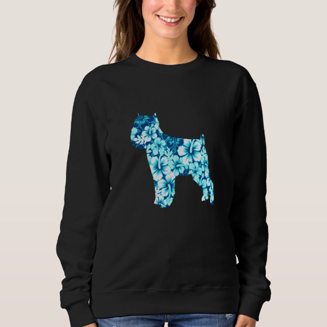 Sudadera Grifón de Bruselas Aloha Perro Hawaiano 1 (Anverso)