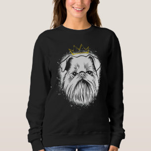 Sudadera Grifón de Bruselas con Corona