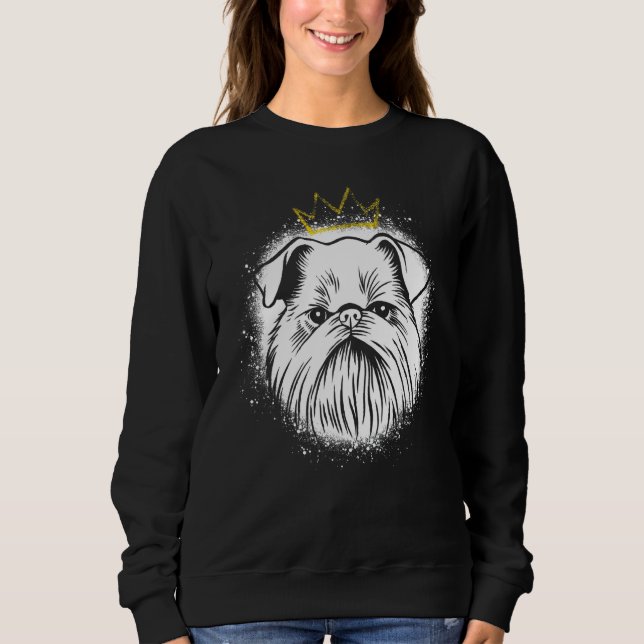 Sudadera Grifón de Bruselas con Corona (Anverso)