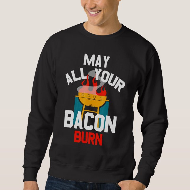 Sudadera Grill Burning Bacon (Anverso)