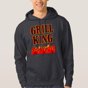 Sudadera Grill King Red Flama BBQ Saying