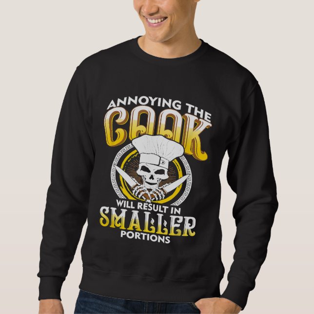 Sudadera Grill Master Chef Skeleton Baker Cooking (Anverso)
