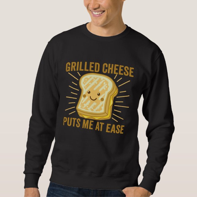 Sudadera Grilled Cheese Cheesey Comfort Food Sandwich (Anverso)
