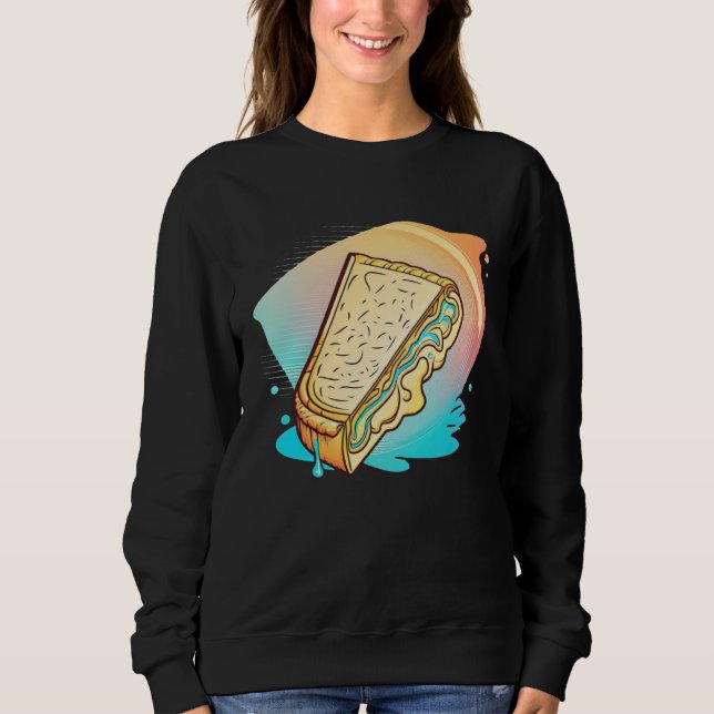 Sudadera Grilled Cheese Vaporwave 90s and 80s Aesthetic (Anverso)