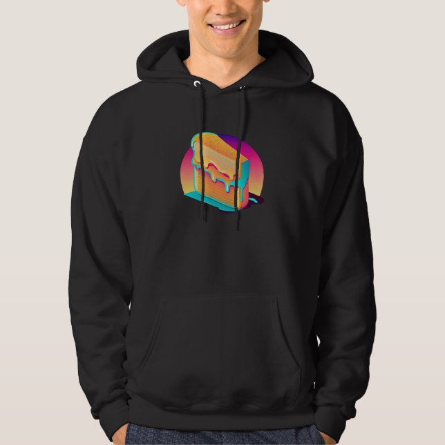Sudadera Grilled Cheese Vaporwave Style Vintage Aesthetic (Anverso)