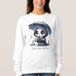 Sudadera Grim Reaper Book Lover, Personalizado Book Club