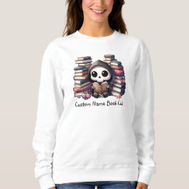 Sudadera Grim Reaper Book Lover, Personalizado Book Club