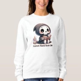 Sudadera Grim Reaper Book Lover, Personalizado Book Club