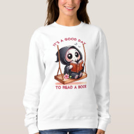 Sudadera Grim Reaper Book Lover, Personalizado Book Club
