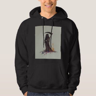 Sudadera Grim Reaper Scythe Hoodie - Espeluznante Diseño De