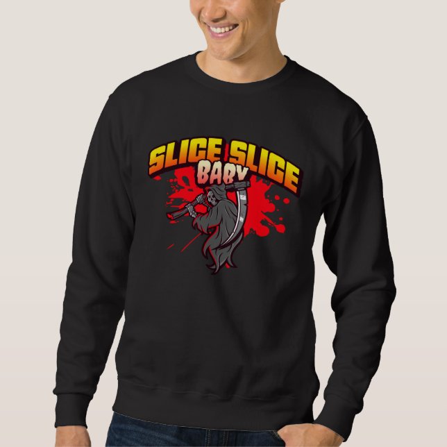 Sudadera Grim Reaper Slice Baby Angel of Death Bloody Pizza (Anverso)