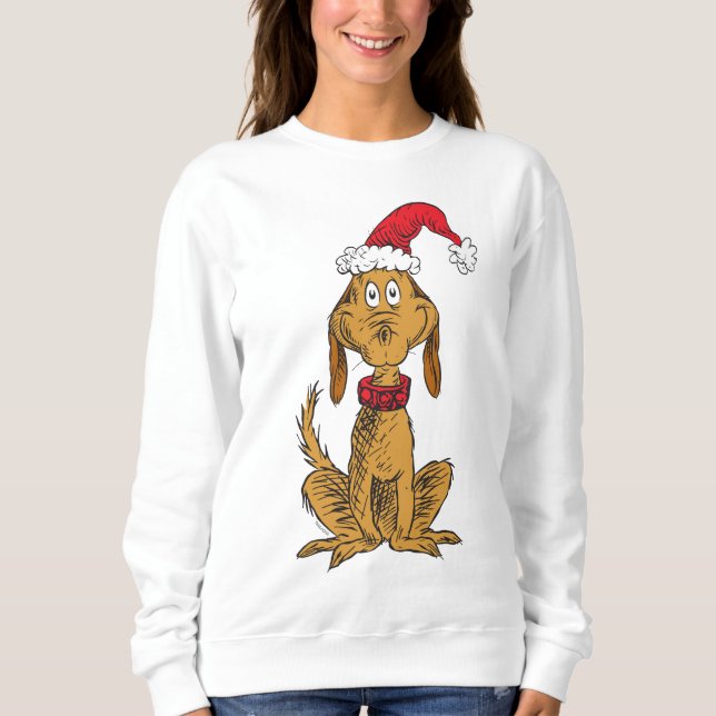 Sudadera Grinch Clásico | Max - Sombrero de Santa (Anverso)
