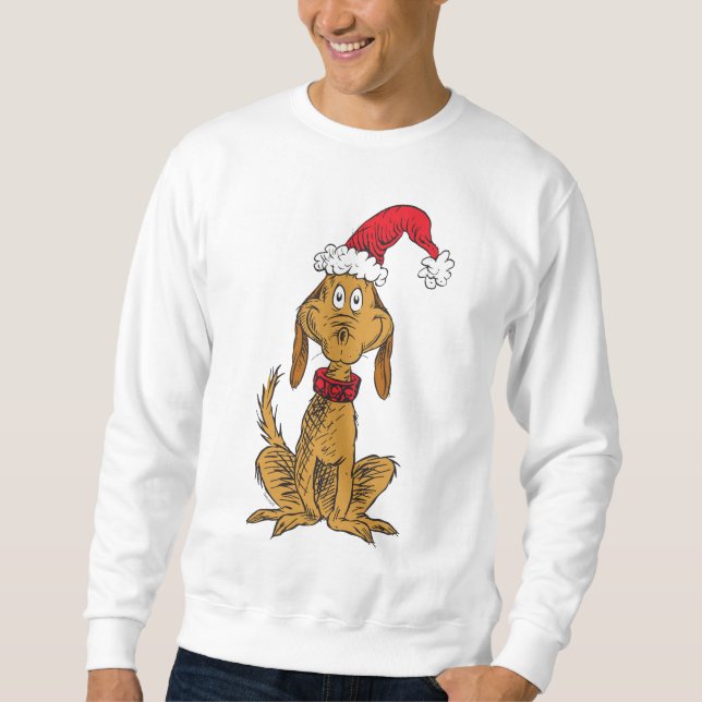Sudadera Grinch Clásico | Max - Sombrero de Santa (Anverso)