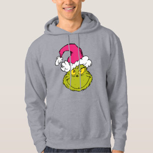 Sudadera Grinch con sombrero rosa de Santa