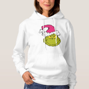 Sudadera Grinch con sombrero rosa de Santa