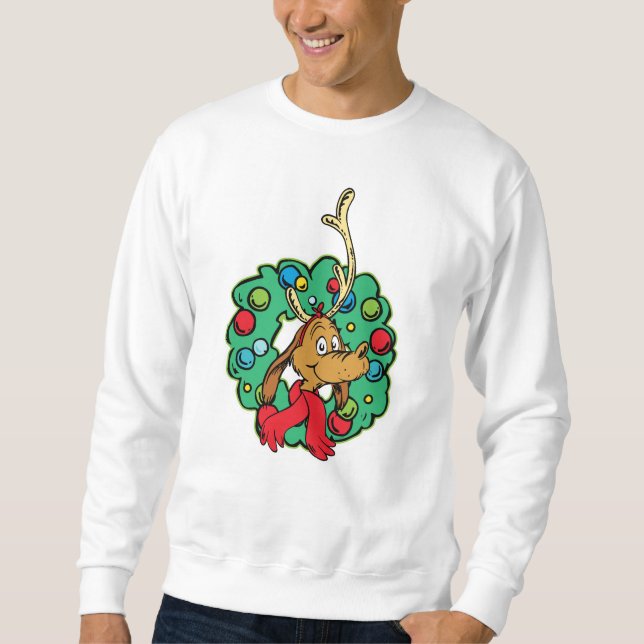 Sudadera Grinch | Corona de Navidad Max (Anverso)