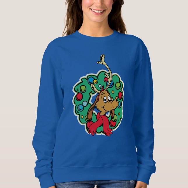 Sudadera Grinch | Corona de Navidad Max (Anverso)