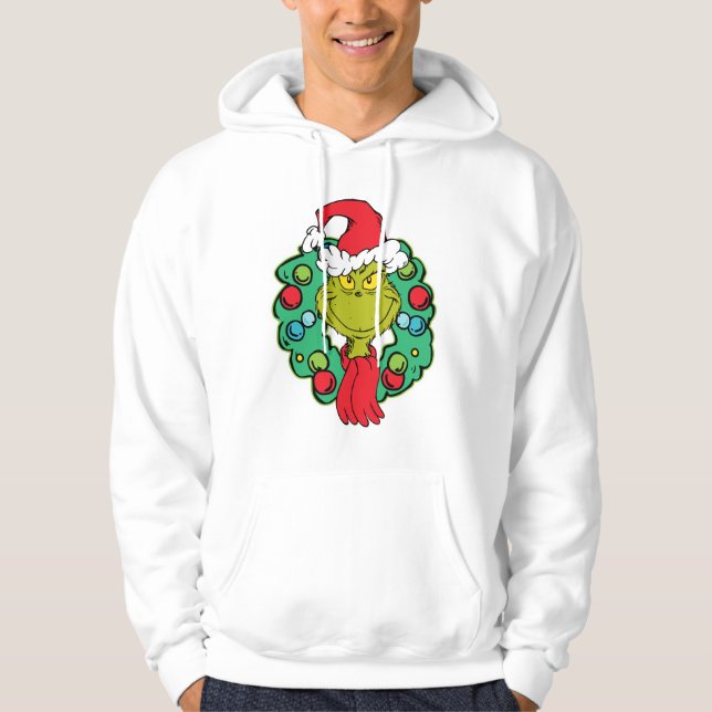Sudadera Grinch | Corona Navideña (Anverso)