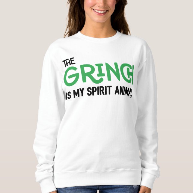 Sudadera Grinch es mi cita de Espíritu Animal (Anverso)