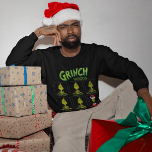 Sudadera Grinch Gráfico de estados de ánimo Edición Navid