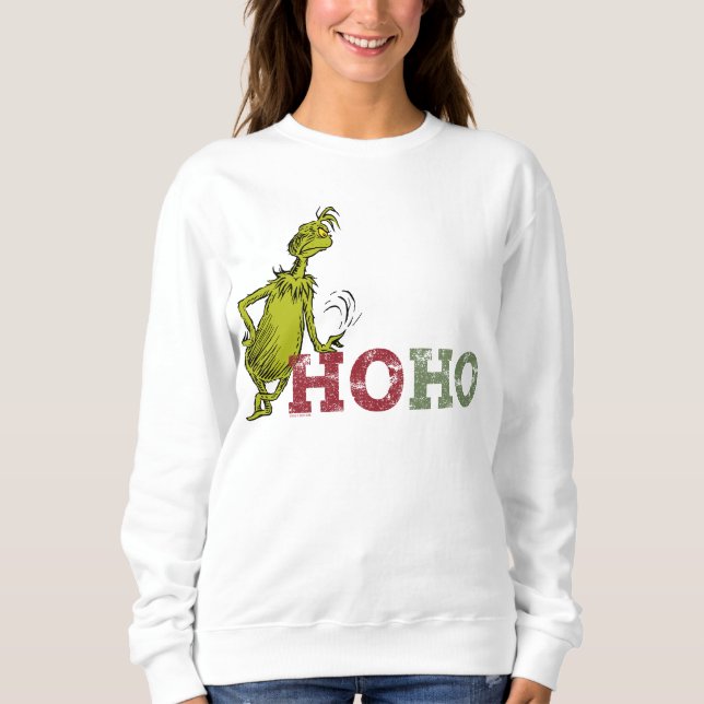 Sudadera Grinch | Ho Ho Ho Ho (Anverso)