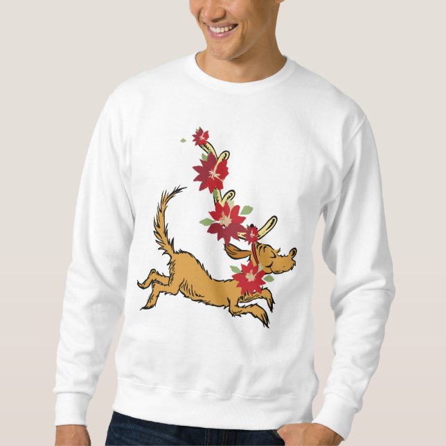 Sudadera Grinch | Max Flor de Nochebuena de Navidad (Anverso)