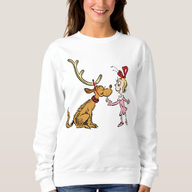 Sudadera Grinch | Max y Cindy Lou Who (Anverso)