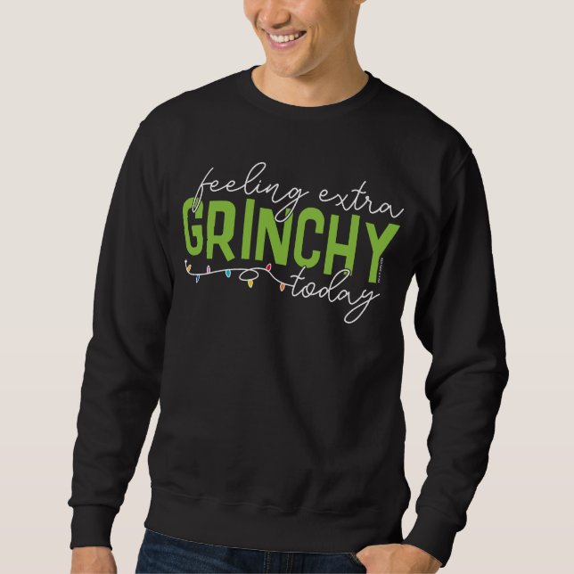 Sudadera Grinch | Me siento extra gruñón hoy (Anverso)