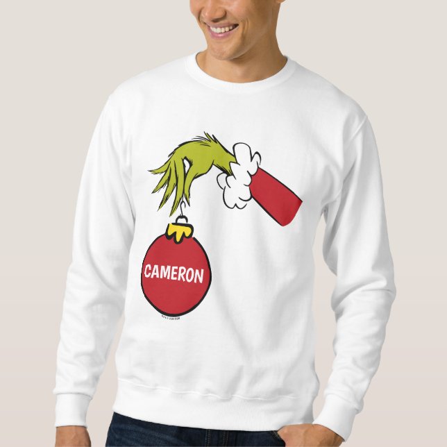 Sudadera Grinch | Nombre personalizado (Anverso)