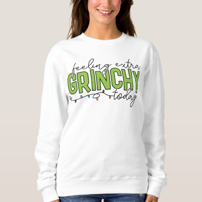 Sudadera Grinch | Sensación de picazón extra hoy 2 (Anverso)