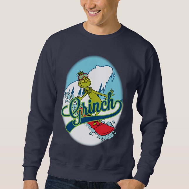 Sudadera Grinch Snowboarding (Anverso)