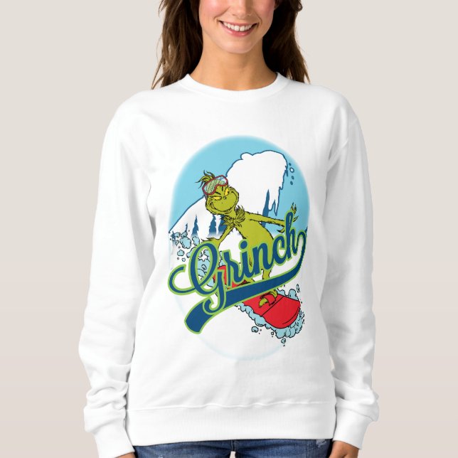 Sudadera Grinch Snowboarding (Anverso)