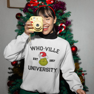 Sudadera Grinch Universidad de Who-ville Est 1957