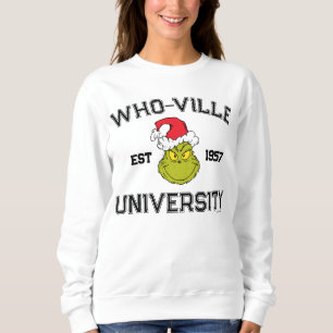 Sudadera Grinch Universidad de Who-ville Establecida en 1