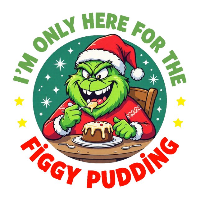 Sudadera Grinchy Bigfoot Here For The Figgy Pudding (Subido por el creador)