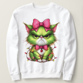 Sudadera Grinchy Kitty Christmas Sweatshirt