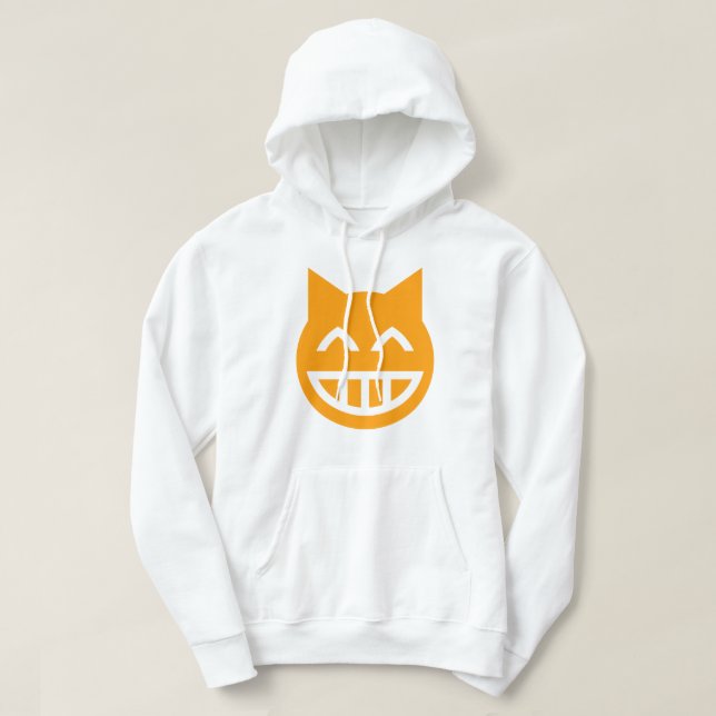 Sudadera Grinning Emoji Cat (Diseño del anverso)